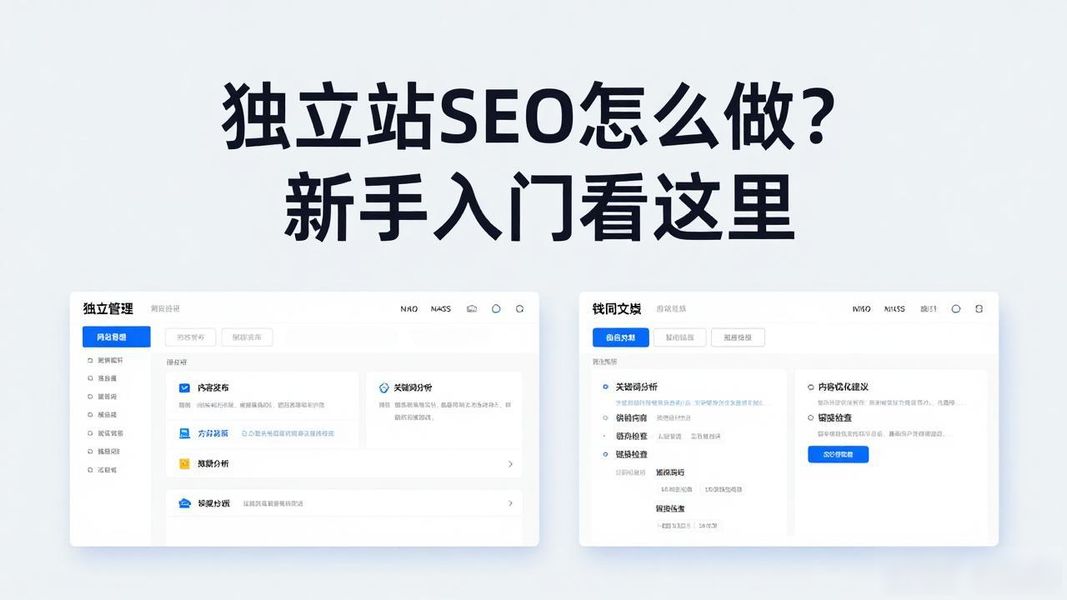 独立站SEO怎么做?新手入门看这里