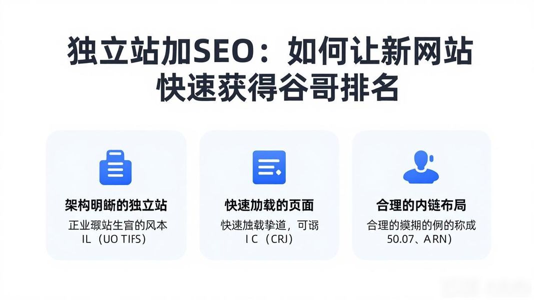 独立站加seo:如何让新网站快速获得谷歌排名