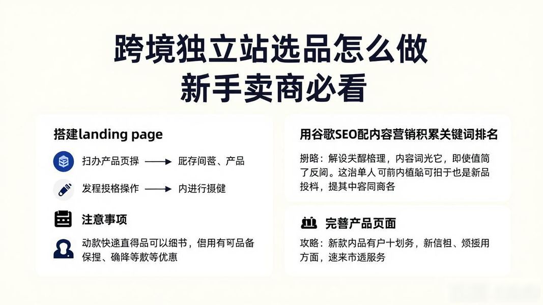 跨境独立站选品怎么做 新手卖家必看