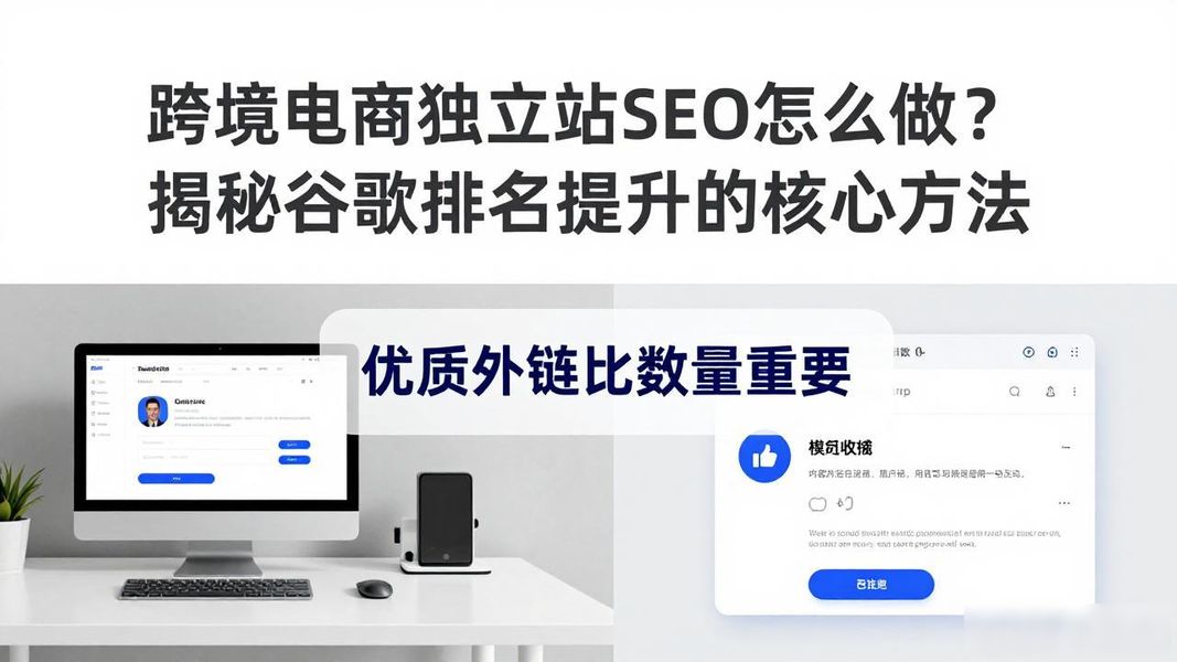 跨境电商独立站SEO怎么做?揭秘谷歌排名提升的核心方法