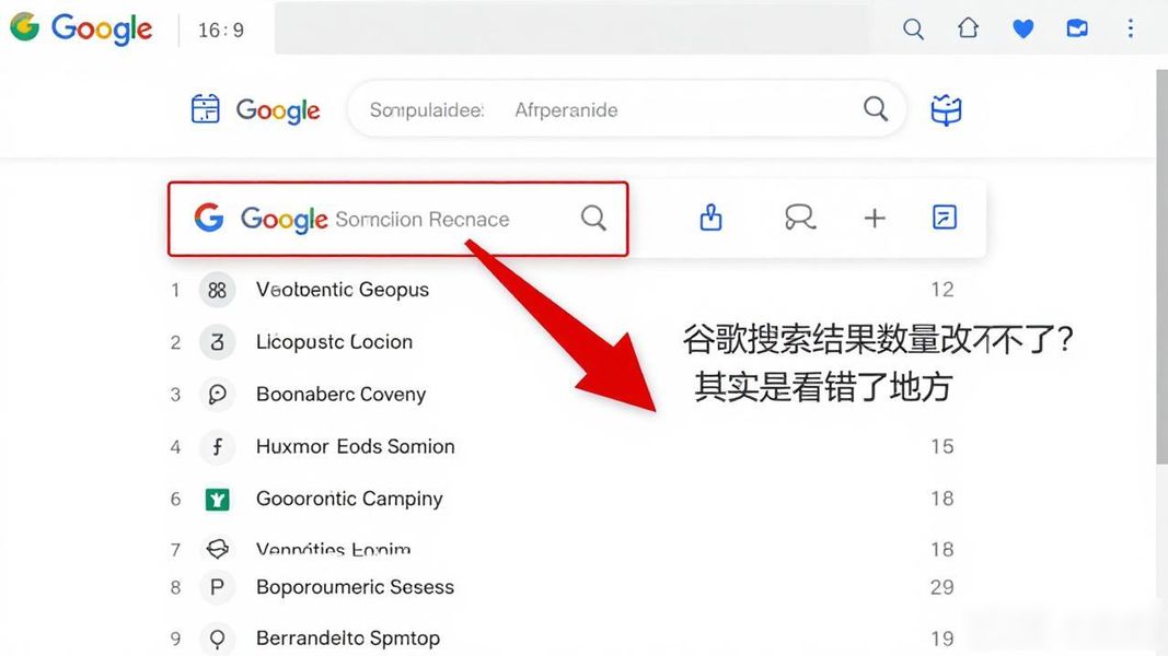 谷歌搜索结果数量改不了?其实是看错了地方