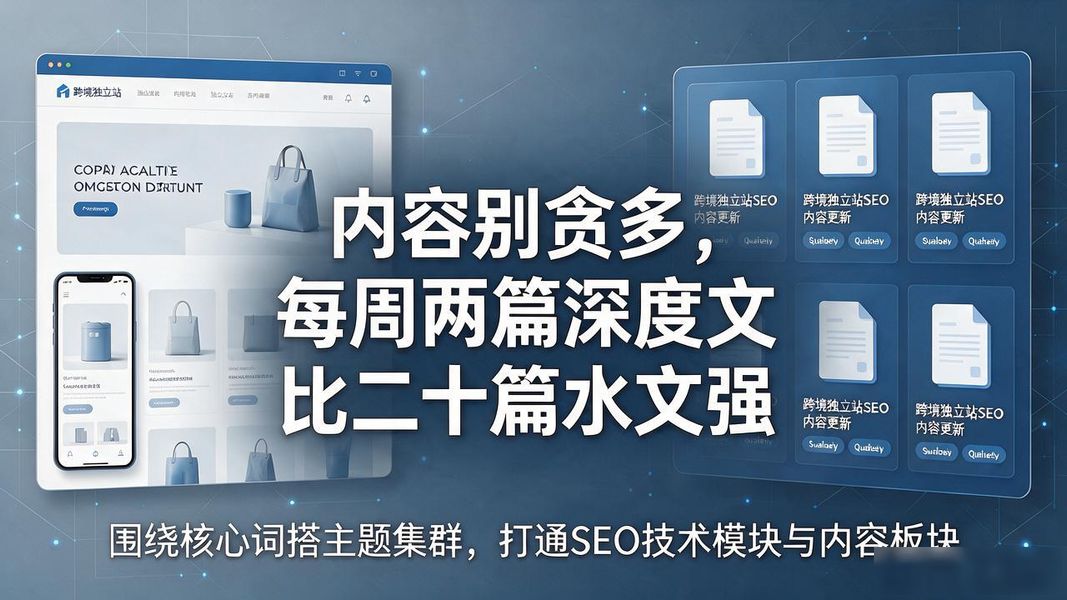 跨境独立站seo排名上不去?做了三年独立站的真实经验