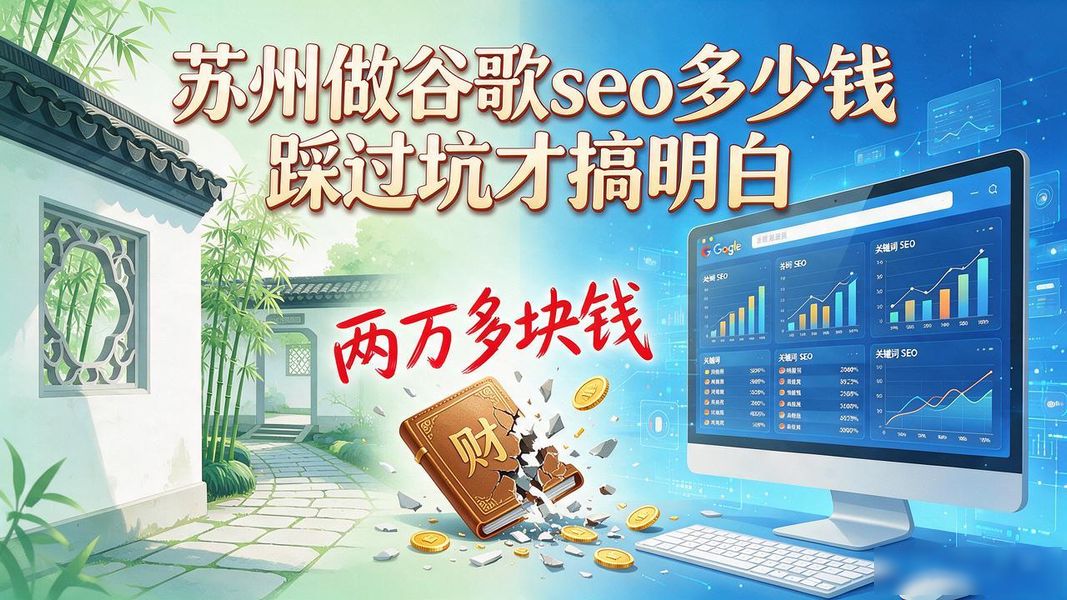 苏州做谷歌seo多少钱 踩过坑才搞明白