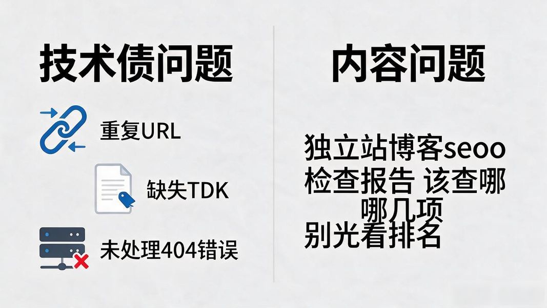 独立站博客seo检查报告 该查哪几项 别光看排名