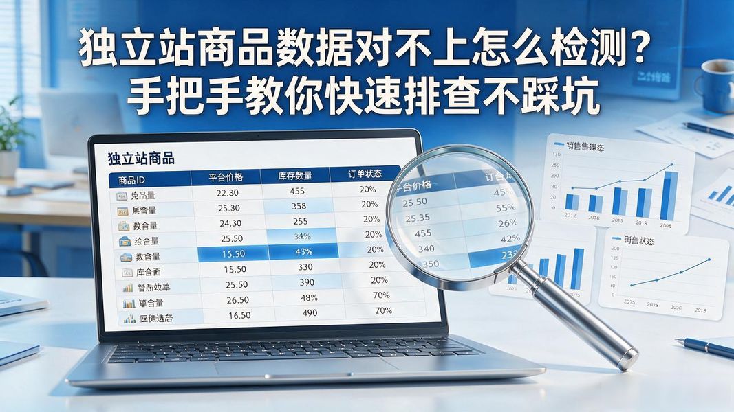 独立站商品数据对不上怎么检测?手把手教你快速排查不踩坑