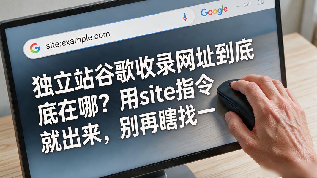 独立站谷歌收录网址到底在哪?用site指令一搜就出来,别再瞎找