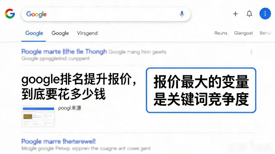 google排名提升报价,到底要花多少钱
