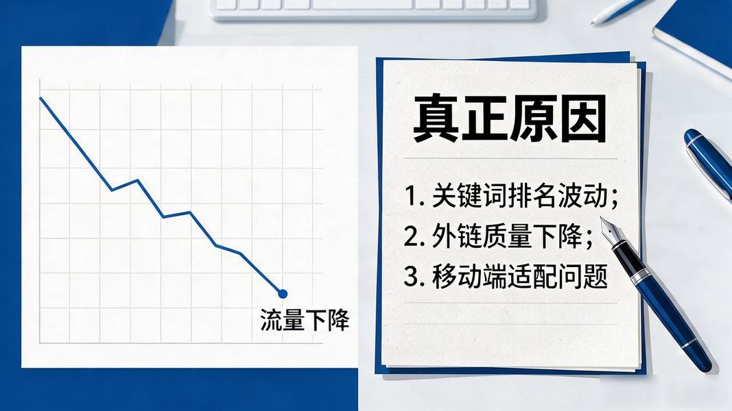 独立站SEO流量莫名下降,我复盘两个月找到了这几个真正原因